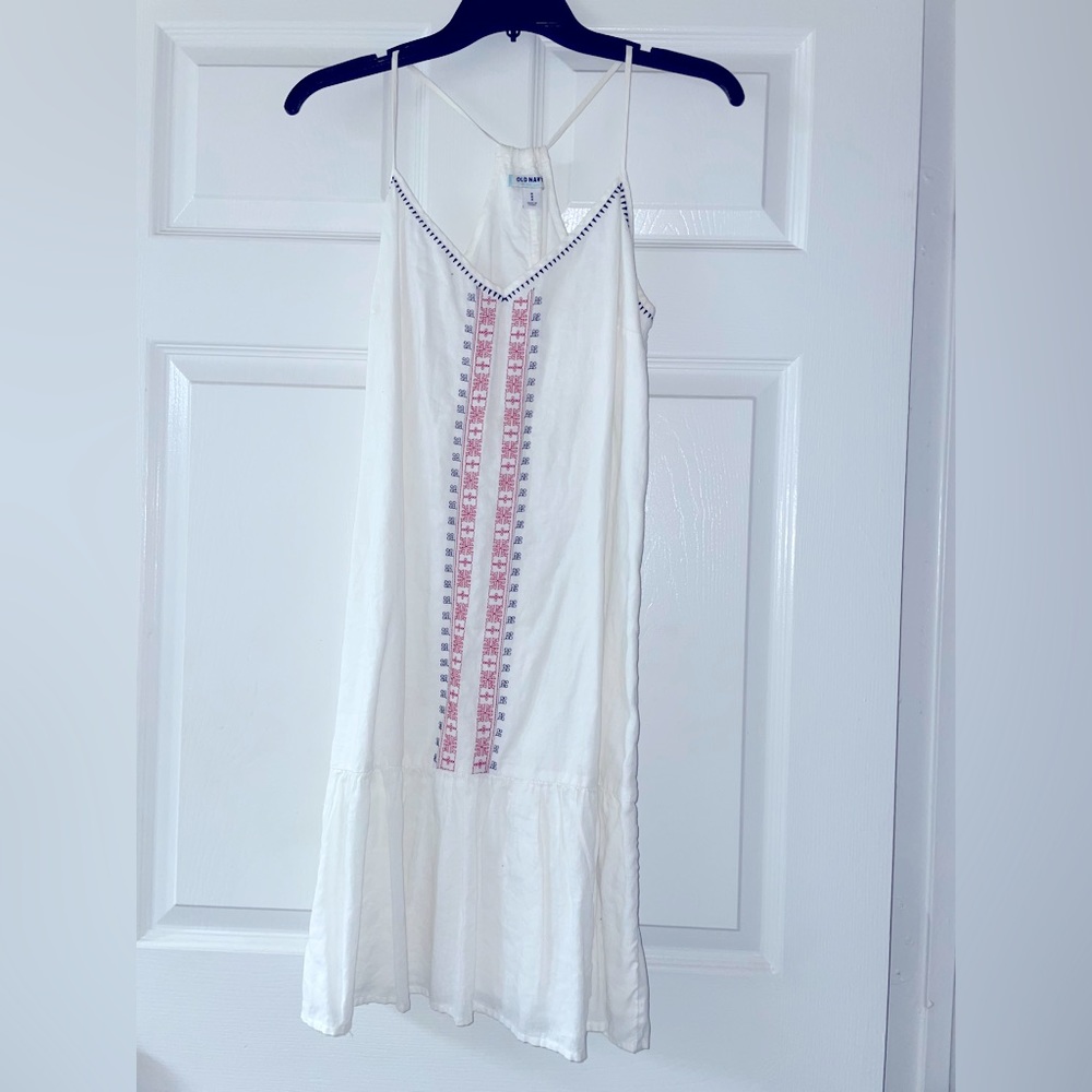 White Dress with Pattern